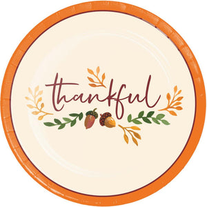 Bulk Pack of 24 Fall Festivities Luncheon Plate