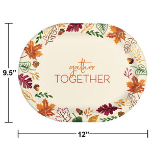 Fall Festivities Oval Platter (8 per Pkg)