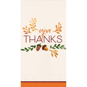 Fall Festivities Guest Towel (16 per Pkg) by Creative Converting