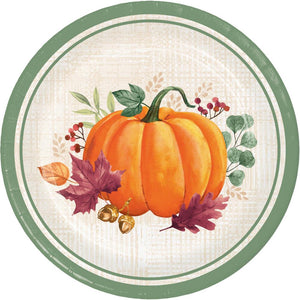 Harvest Wishes Luncheon Plate (8 per Pkg) by Creative Converting