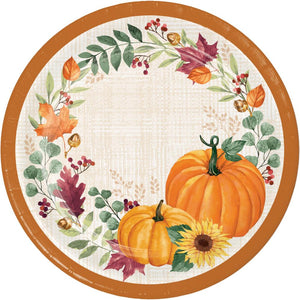 Harvest Wishes Dinner Plate (8 per Pkg) by Creative Converting