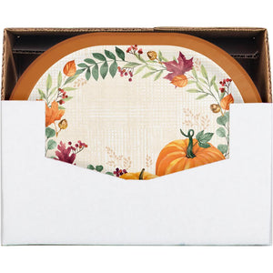 Harvest Wishes Oval Platter (8 per Pkg)