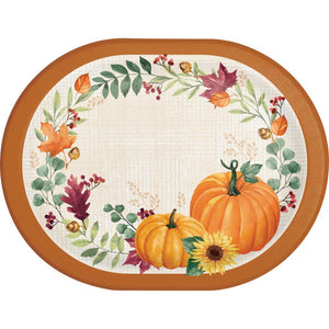 Harvest Wishes Oval Platter (8 per Pkg)