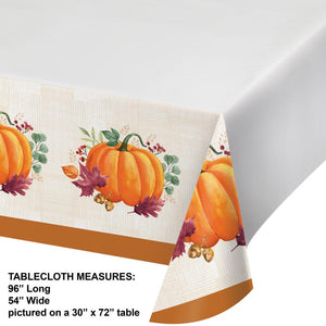 Bulk Pack of 2 Harvest Wishes Paper Tablecover