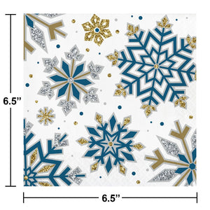 Bulk Pack of 32 Whimsical Winter Luncheon Napkin