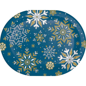 Whimsical Winter Oval Platter (8 per Pkg)