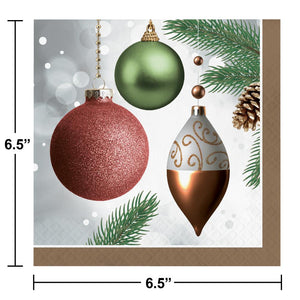 Dazzling Ornaments Luncheon Napkin (16 per Pkg) by Creative Converting