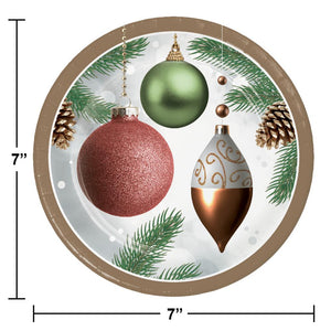 Dazzling Ornaments Luncheon Plate (8 per Pkg) by Creative Converting