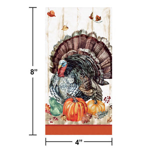 Bulk Pack of 32 Timeless Turkey Guest Towel