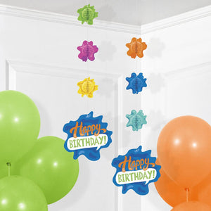 Splatter Hanging Cutouts w/ Honeycomb (2 per Pkg) by Creative Converting