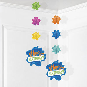 Splatter Hanging Cutouts w/ Honeycomb (2 per Pkg) by Creative Converting