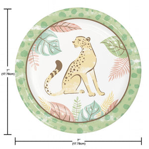 Bulk Pack of 24 Safari Baby Luncheon Plate