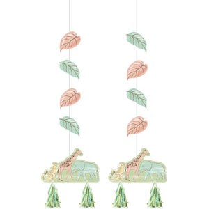 Safari Baby Hanging Cutouts w/ Tassels (2 per Pkg)