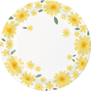 Bulk Pack of 24 Sweet Daisy Luncheon Plate