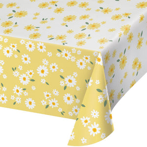 Bulk Pack of 2 Sweet Daisy Tablecover 54" x 96"