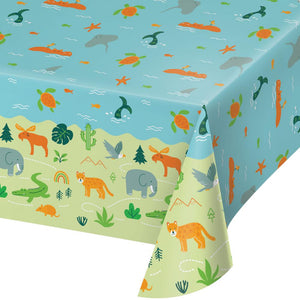 World Adventure Tablecover, Paper 54"x 96" (1 per Pkg) by Creative Converting