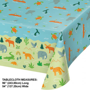 Bulk Pack of 2 One-derful World Tablecover 54" x 96"