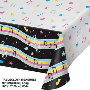 Birthday Beats Tablecover, Paper 54"x 96" (1 per Pkg) by Creative Converting