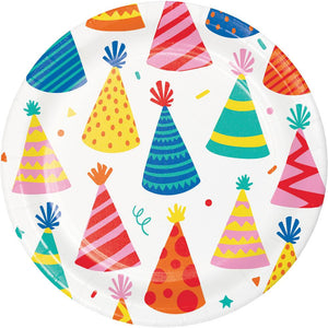 Bulk Pack of 24 Hats Off Birthday Luncheon Plate