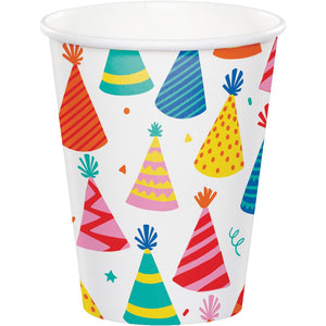 Hats Off Birthday Hot/Cold Cup 9oz. (8 per Pkg) by Creative Converting