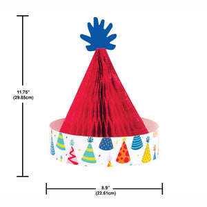 Hats Off Birthday Honeycomb Centerpiece (1 per Pkg) by Creative Converting