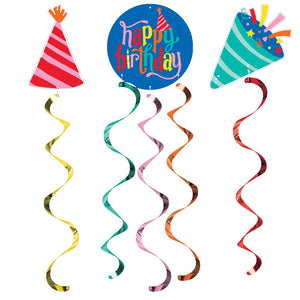 Hats Off Birthday Hanging Décor (3 per Pkg) by Creative Converting