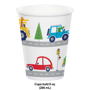 Transportation Time Hot/Cold Cup 9oz. (8 per Pkg) by Creative Converting