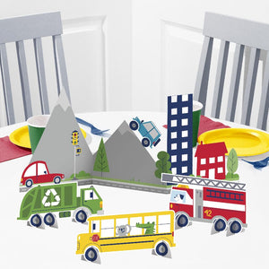 Transportation Time Centerpiece w/ Cutouts (1 per Pkg) by Creative Converting