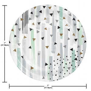 Minted Milestone Luncheon Plate (8 per Pkg) by Creative Converting