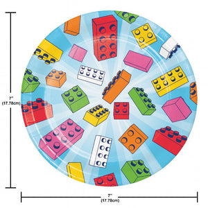 Block Bash Luncheon Plate (8 per Pkg) by Creative Converting