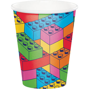 Bulk Pack of 16 Block Bash Hot/Cold Cup 9Oz