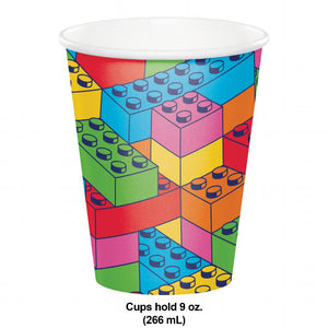 Block Bash Hot/Cold Cup 9oz. (8 per Pkg) by Creative Converting