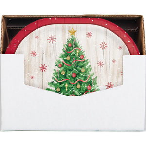 Vintage Christmas Oval Platter (8 per Pkg)