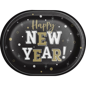 New Year's Eve Oval Platter (8 per Pkg)