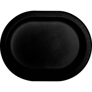 Black Velvet 12 inch Paper Oval Platter (8/Pkg)