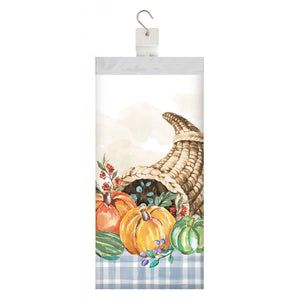 Bulk Pack of 2 Decadent Cornucopia Paper Tablecover