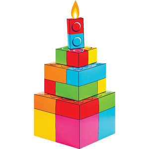 Block Bash 3D Centerpiece (1 per Pkg) by Creative Converting