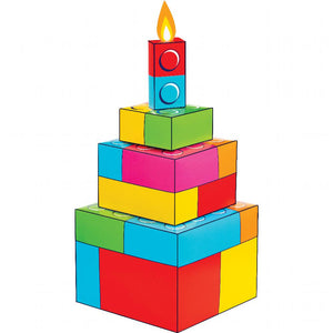 Block Bash 3D Centerpiece (1 per Pkg) by Creative Converting