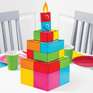 Block Bash 3D Centerpiece (1 per Pkg) by Creative Converting