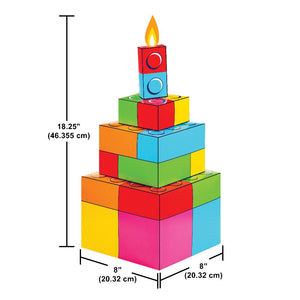 Block Bash 3D Centerpiece (1 per Pkg) by Creative Converting