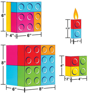 Block Bash 3D Centerpiece (1 per Pkg) by Creative Converting