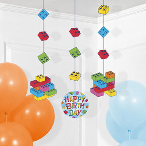 Block Bash Hanging Cutouts (3 per Pkg) by Creative Converting