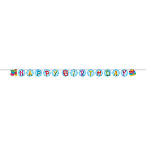 Block Bash Ribbon Banner Shaped (1 per Pkg) by Creative Converting