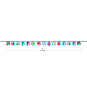 Block Bash Ribbon Banner Shaped (1 per Pkg) by Creative Converting