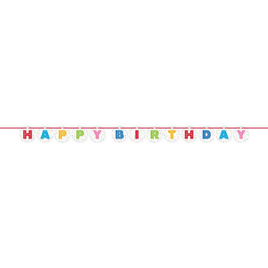 Confetti Balloons Ribbon Banner Shaped (1/Pkg)