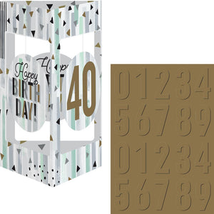 Bulk Pack of 4 Minted Milestone 3D Centerpiece w/Danglers