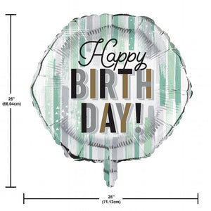 Minted Milestone Metallic Balloon Shaped (1 per Pkg) by Creative Converting