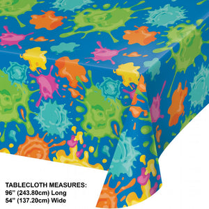 Splatter Tablecover, Paper 54"x 96" (1 per Pkg) by Creative Converting