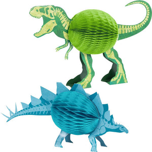 Bulk Pack of 4 Dino Dig Centerpiece Honeycomb