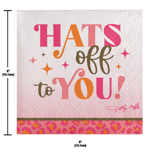 Bulk Pack of 32 Dolly Parton I Beg Your Parton "Hats Off to You" Beverage Napkins